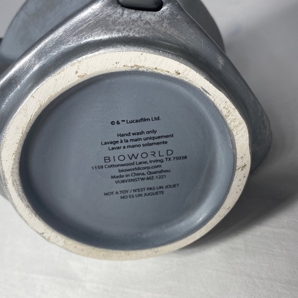 Bioworld Mandolorian Silver & Black Coffee Mug Kitchen Ware Disney Fan The Force - Picture 6 of 9